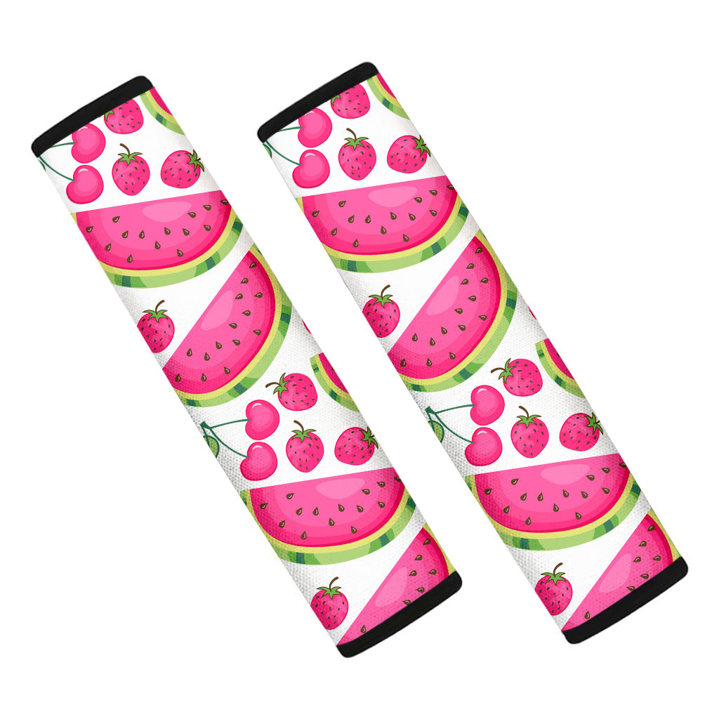 Cute Berry Watermelon Pattern Print Car Seat Belt Covers