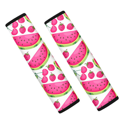 Cute Berry Watermelon Pattern Print Car Seat Belt Covers