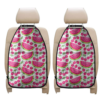 Cute Berry Watermelon Pattern Print Car Seat Organizers