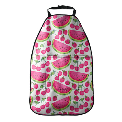 Cute Berry Watermelon Pattern Print Car Seat Organizers