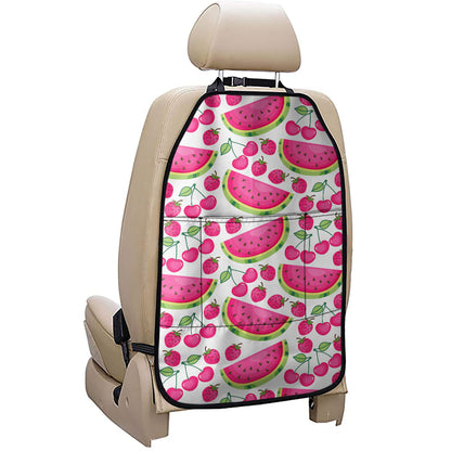 Cute Berry Watermelon Pattern Print Car Seat Organizers