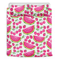 Cute Berry Watermelon Pattern Print Duvet Cover Bedding Set
