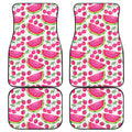 Cute Berry Watermelon Pattern Print Front and Back Car Floor Mats