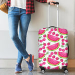 Cute Berry Watermelon Pattern Print Luggage Cover GearFrost