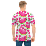 Cute Berry Watermelon Pattern Print Men's T-Shirt