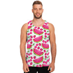 Cute Berry Watermelon Pattern Print Men's Tank Top