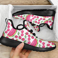 Cute Berry Watermelon Pattern Print Mesh Knit Shoes