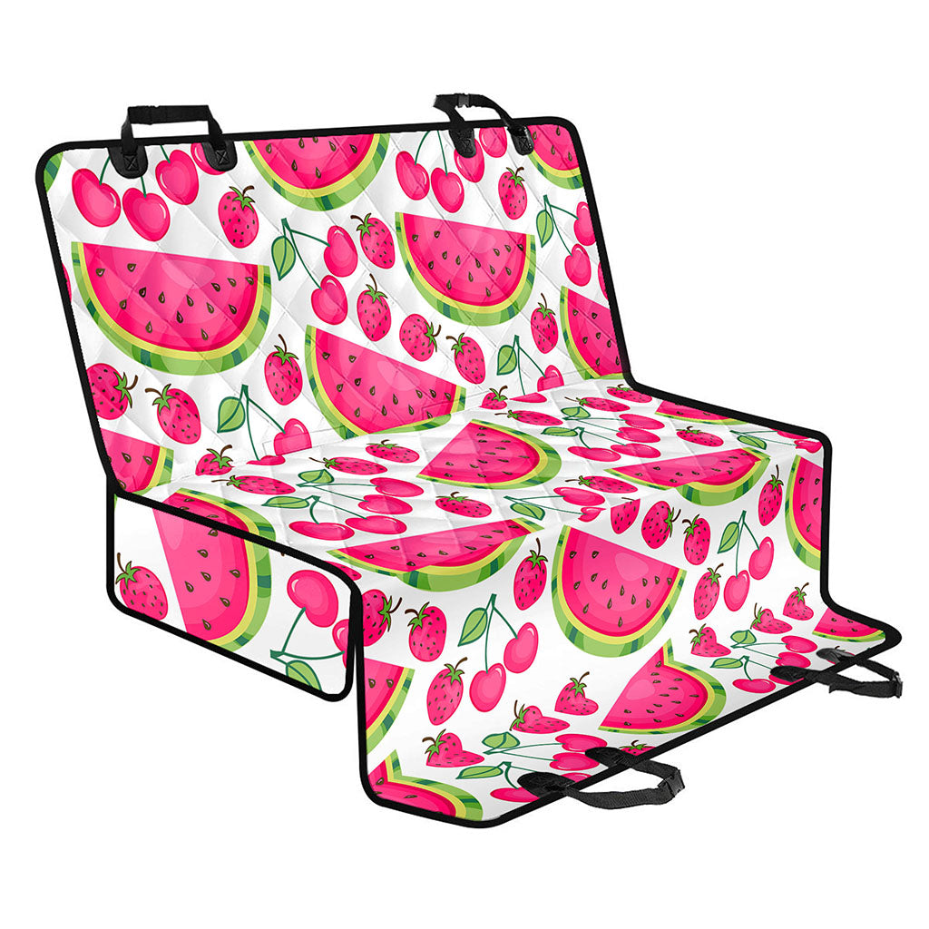 Cute Berry Watermelon Pattern Print Pet Car Back Seat Cover
