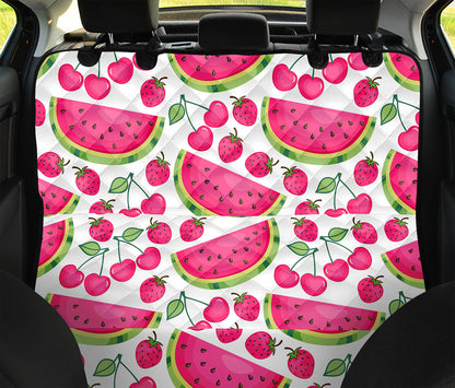 Cute Berry Watermelon Pattern Print Pet Car Back Seat Cover