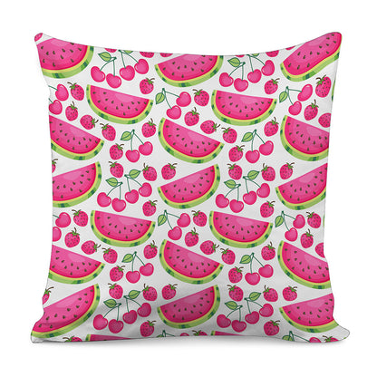 Cute Berry Watermelon Pattern Print Pillow Cover