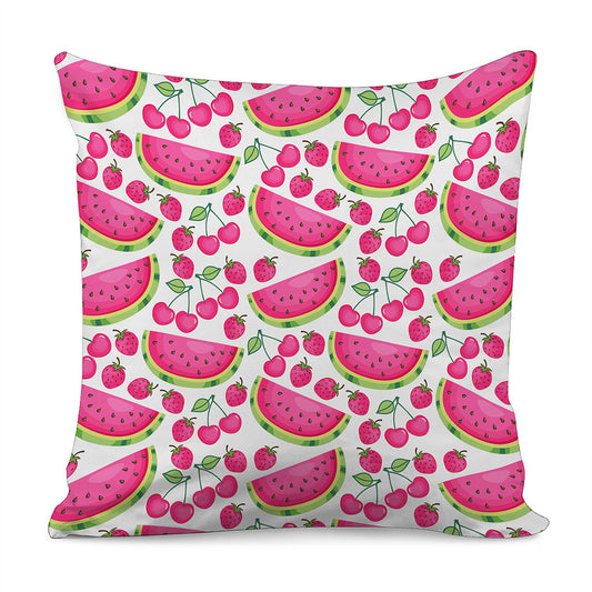 Cute Berry Watermelon Pattern Print Pillow Cover