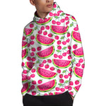 Cute Berry Watermelon Pattern Print Pullover Hoodie