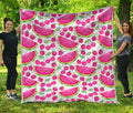 Cute Berry Watermelon Pattern Print Quilt
