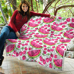 Cute Berry Watermelon Pattern Print Quilt