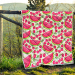 Cute Berry Watermelon Pattern Print Quilt