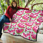 Cute Berry Watermelon Pattern Print Quilt