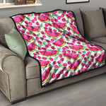 Cute Berry Watermelon Pattern Print Quilt