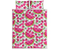Cute Berry Watermelon Pattern Print Quilt Bed Set