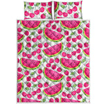 Cute Berry Watermelon Pattern Print Quilt Bed Set