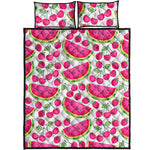 Cute Berry Watermelon Pattern Print Quilt Bed Set