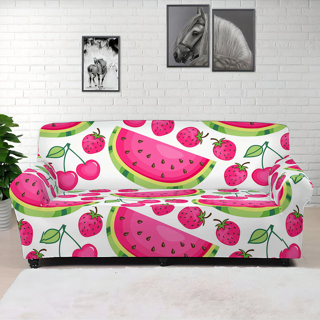 Cute Berry Watermelon Pattern Print Sofa Cover