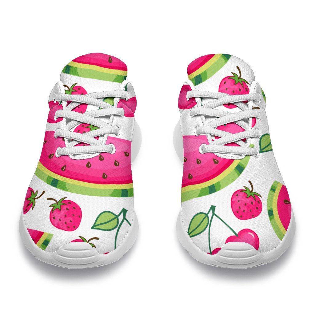 Cute Berry Watermelon Pattern Print Sport Shoes GearFrost