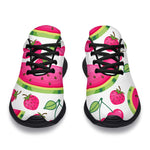 Cute Berry Watermelon Pattern Print Sport Shoes GearFrost