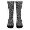 Cute Black And White Heart Pattern Print Crew Socks