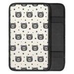 Cute Black Bear Pattern Print Car Center Console Cover