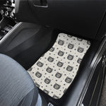 Cute Black Bear Pattern Print Front Car Floor Mats