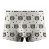 Cute Black Bear Pattern Print Men's Boxer Briefs