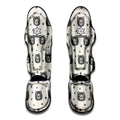 Cute Black Bear Pattern Print Muay Thai Shin Guards