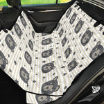 Cute Black Bear Pattern Print Pet Car Back Seat Cover