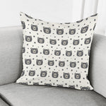 Cute Black Bear Pattern Print Pillow Cover