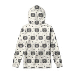 Cute Black Bear Pattern Print Pullover Hoodie