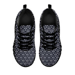 Cute Black Cat Pattern Print Black Sneakers