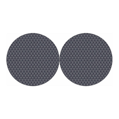 Cute Black Cat Pattern Print Car Coasters