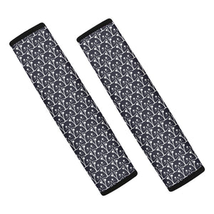 Cute Black Cat Pattern Print Car Seat Belt Covers