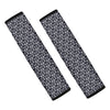 Cute Black Cat Pattern Print Car Seat Belt Covers