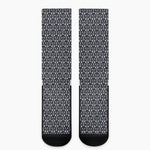 Cute Black Cat Pattern Print Crew Socks