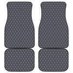 Cute Black Cat Pattern Print Front and Back Car Floor Mats