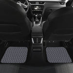 Cute Black Cat Pattern Print Front and Back Car Floor Mats