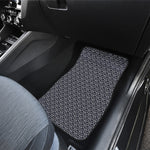 Cute Black Cat Pattern Print Front and Back Car Floor Mats