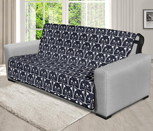 Cute Black Cat Pattern Print Futon Protector