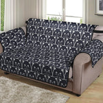 Cute Black Cat Pattern Print Loveseat Protector