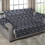 Cute Black Cat Pattern Print Loveseat Protector