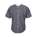 Cute Black Cat Pattern Print Men's Baseball Jersey