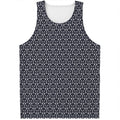 Cute Black Cat Pattern Print Men's Tank Top