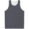 Cute Black Cat Pattern Print Men's Tank Top