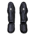 Cute Black Cat Pattern Print Muay Thai Shin Guards